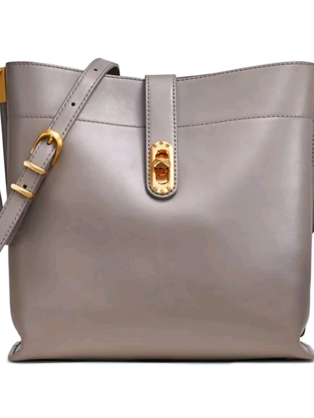 DONNA KARAN NWT Cloud Grey Bridgehampton Triple Compartment Crossbody NEW